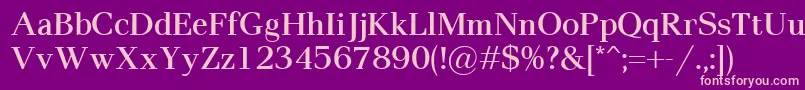 Шрифт PaxSemibold – розовые шрифты на фиолетовом фоне