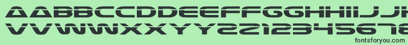 Laser4 Font – Black Fonts on Green Background