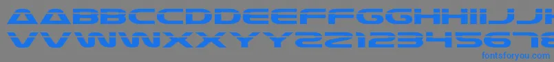 Шрифт Laser4 – синие шрифты на сером фоне
