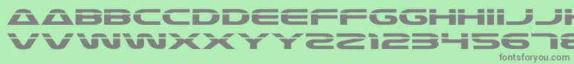 Laser4 Font – Gray Fonts on Green Background