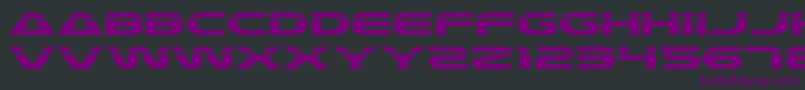 Шрифт Laser4 – фиолетовые шрифты на чёрном фоне