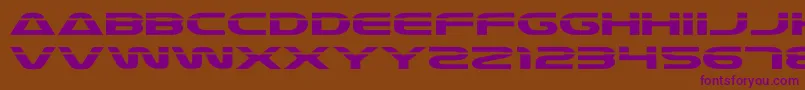 Laser4 Font – Purple Fonts on Brown Background