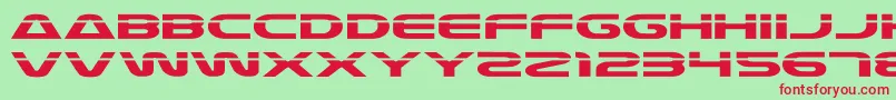 Laser4 Font – Red Fonts on Green Background