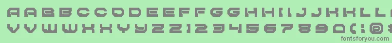 Pulsarclasssolidtitle Font – Gray Fonts on Green Background