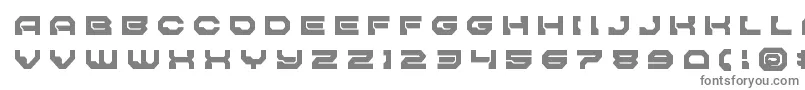 フォントPulsarclasssolidtitle – 白い背景に灰色の文字