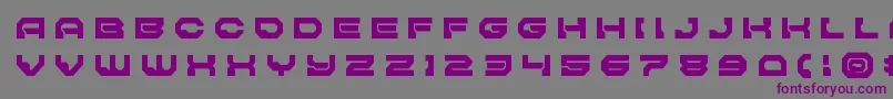 Pulsarclasssolidtitle Font – Purple Fonts on Gray Background