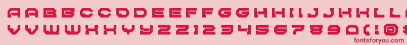 Pulsarclasssolidtitle Font – Red Fonts on Pink Background