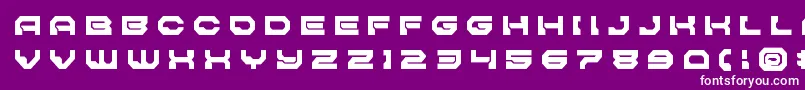 フォントPulsarclasssolidtitle – 紫の背景に白い文字