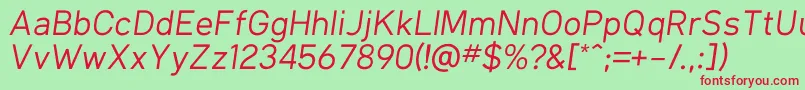 Más sobre la fuente KlimaRegularItalic fuente KlimaRegularItalic – Fuentes Rojas Sobre Fondo Verde