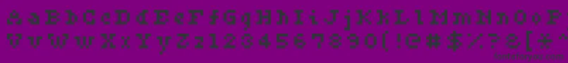 Czcionka Ceriph0556 – czarne czcionki na fioletowym tle