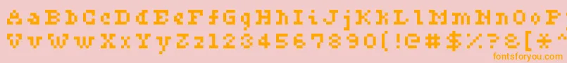 Ceriph0556 Font – Orange Fonts on Pink Background