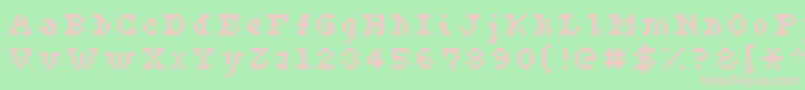 Ceriph0556 Font – Pink Fonts on Green Background