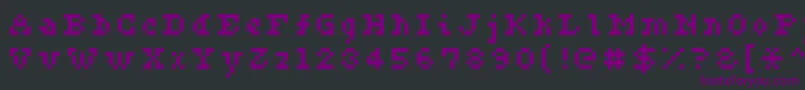 Ceriph0556-Schriftart – Violette Schriften auf schwarzem Hintergrund