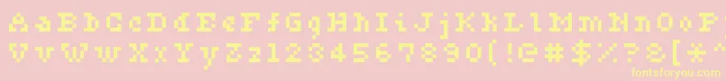 Ceriph0556 Font – Yellow Fonts on Pink Background