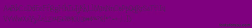 BmdYellowUmbrellaThin Font – Black Fonts on Purple Background