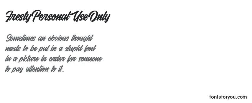 FrestyPersonalUseOnly Font