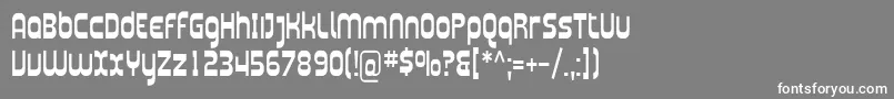 フォントPlasma05 – 灰色の背景に白い文字