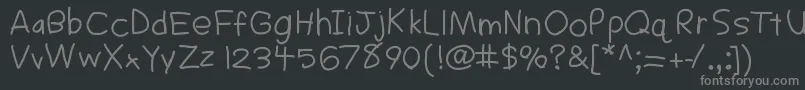 Шрифт Sigs – серые шрифты на чёрном фоне