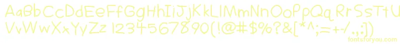 Sigs-Schriftart – Gelbe Schriften