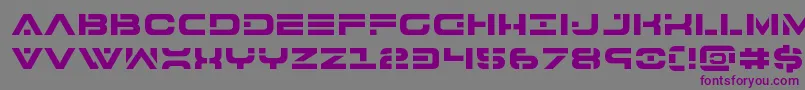 7thservice Font – Purple Fonts on Gray Background