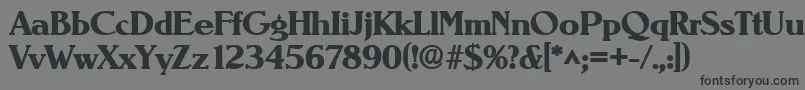 NevadalhBold Font – Black Fonts on Gray Background