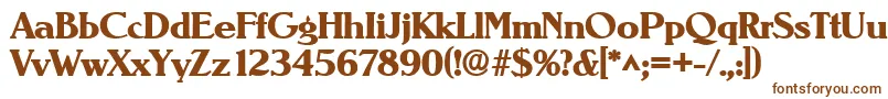 NevadalhBold Font – Brown Fonts on White Background