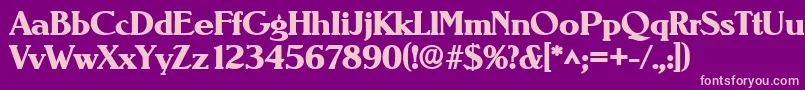 NevadalhBold Font – Pink Fonts on Purple Background