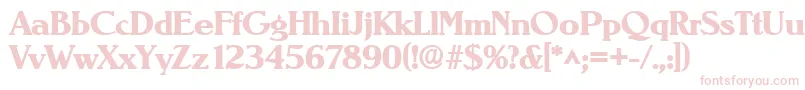 NevadalhBold Font – Pink Fonts on White Background