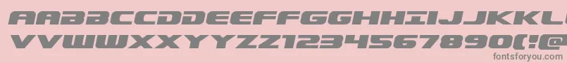 Dekarangerexpandital Font – Gray Fonts on Pink Background