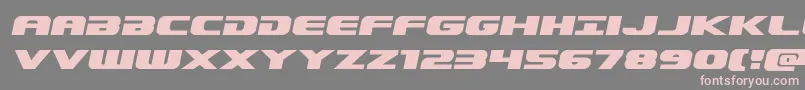 Dekarangerexpandital Font – Pink Fonts on Gray Background