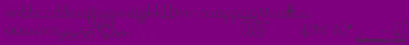 FragmentsOfEter Font – Black Fonts on Purple Background