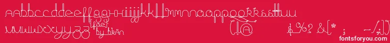 FragmentsOfEter Font – White Fonts on Red Background