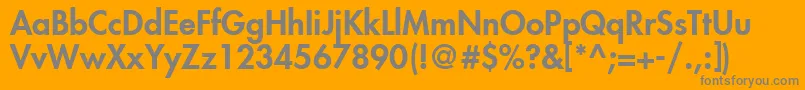 Weitere Informationen zur FuturaLtHeavy-Schriftart FuturaLtHeavy-Schriftart – Graue Schriften auf orangefarbenem Hintergrund