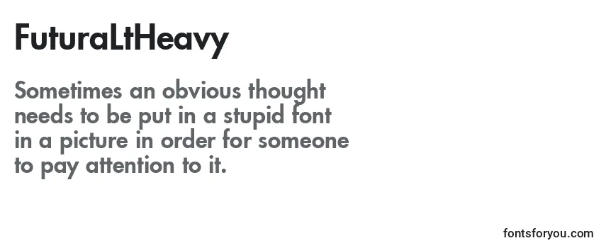 Review of the FuturaLtHeavy Font