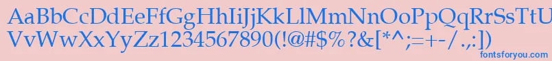 AgpalatialRoman Font – Blue Fonts on Pink Background