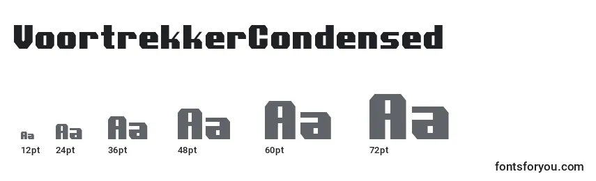 VoortrekkerCondensed Font Sizes
