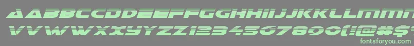 Galanthalfital-Schriftart – Grüne Schriften auf grauem Hintergrund