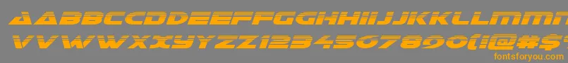 Galanthalfital Font – Orange Fonts on Gray Background