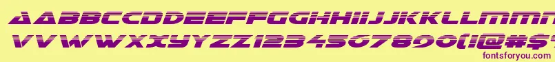 Galanthalfital Font – Purple Fonts on Yellow Background