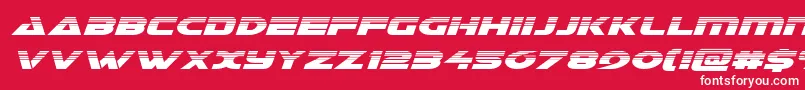 Galanthalfital Font – White Fonts on Red Background