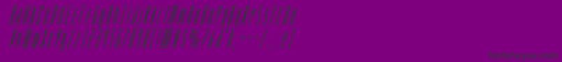 Phantaconboldsuperital Font – Black Fonts on Purple Background