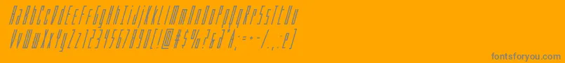 Phantaconboldsuperital Font – Gray Fonts on Orange Background