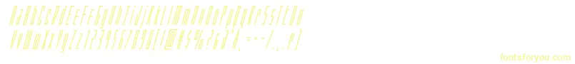 Więcej informacji o czcionce Phantaconboldsuperital Czcionka Phantaconboldsuperital – żółte czcionki