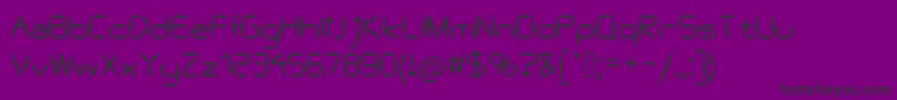 AsBascalc-Schriftart – Schwarze Schriften auf violettem Hintergrund