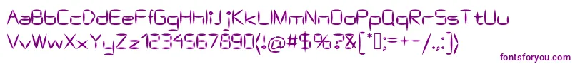 AsBascalc Font – Purple Fonts on White Background