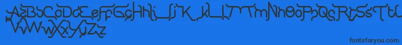 More about KingOfTypographyAndFont Font KingOfTypographyAndFont Font – Black Fonts on Blue Background