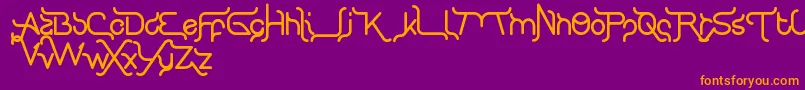 KingOfTypographyAndFont Font – Orange Fonts on Purple Background
