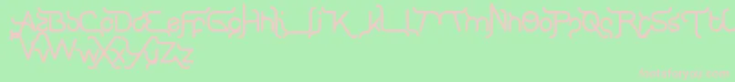 KingOfTypographyAndFont Font – Pink Fonts on Green Background