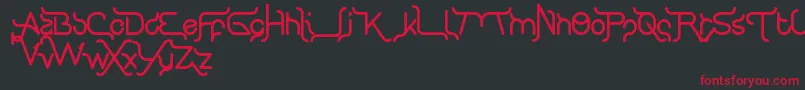 KingOfTypographyAndFont Font – Red Fonts on Black Background