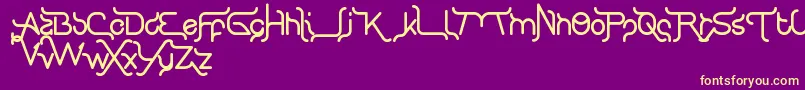 KingOfTypographyAndFont Font – Yellow Fonts on Purple Background